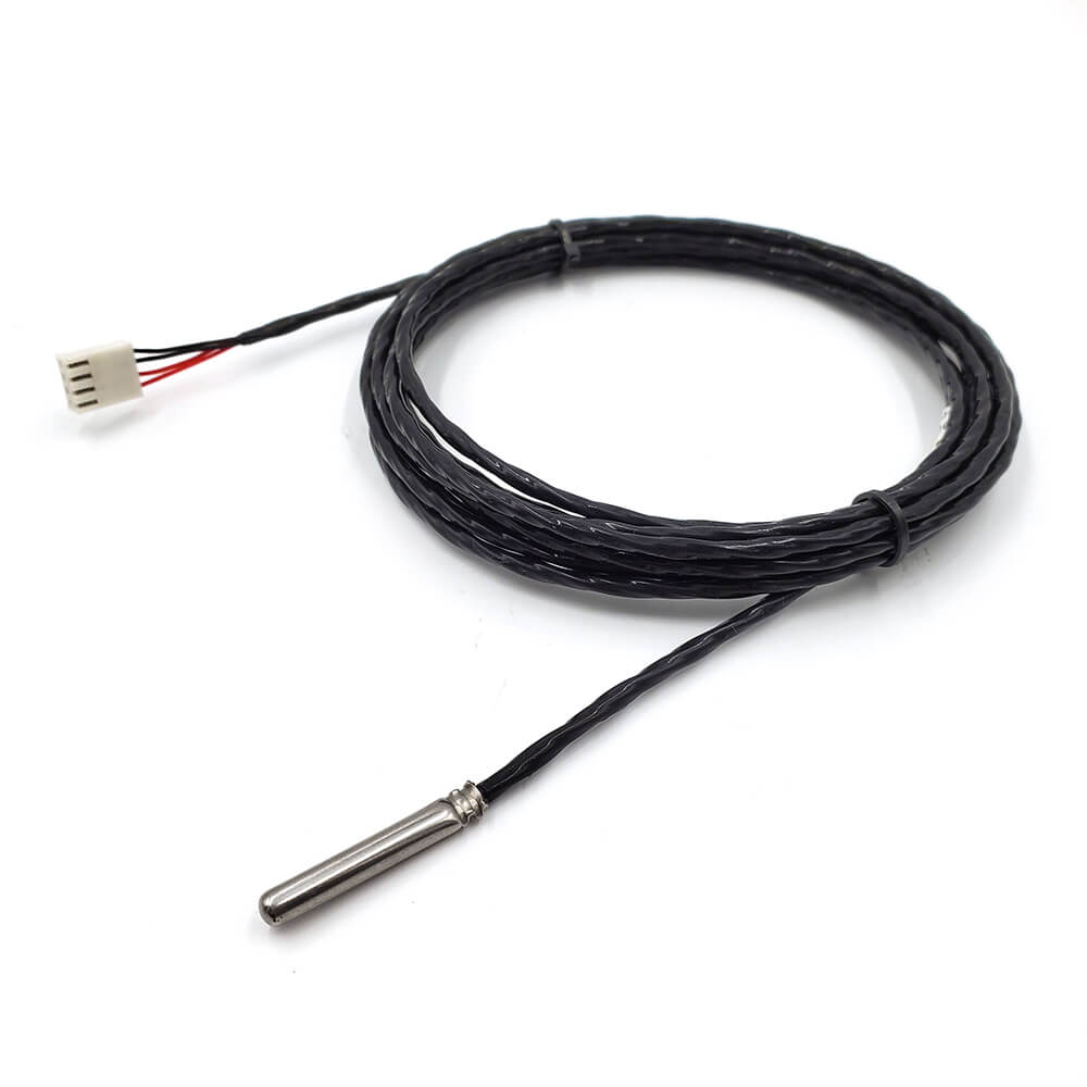 Sensor de temperatura PT100 de 4 fios com cabo PTFE
